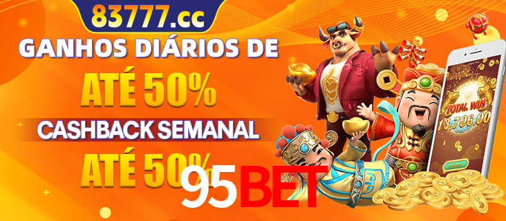 Anúncio de um membro ganhador do cassino 95BET que ganhou R$2.193.486,00 jogando o slot PG Fortune Tiger, com os mascotes do jogo comemorando o prêmio.
